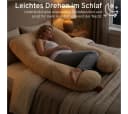 Eve Textile U-Kissen Schwangerschafts- und Ganzkörperkissen Grau/Braun Bild 3