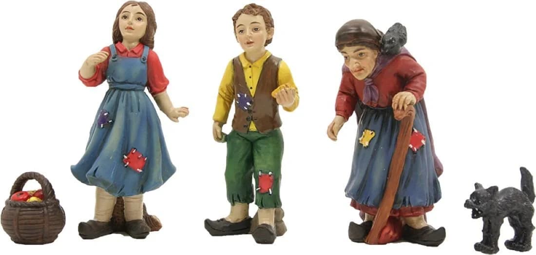 FADEDA Krippen-Zubehör 5x Hänsel und Gretel Kunstguss Holzoptik - Bild 2
