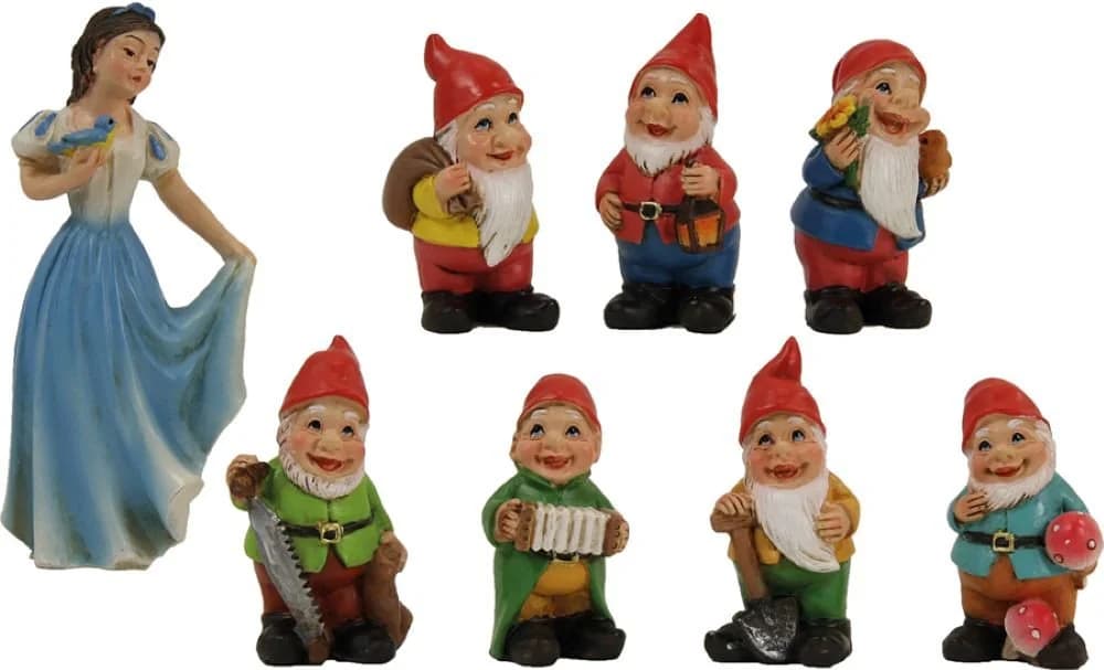 FADEDA Krippen-Zubehör Schneewittchen 8-teilig Kunstguss - Bild 2