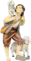 FADEDA Krippenfigur Hirte mit Schafen 13 cm Bild 2