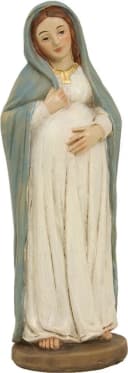 FADEDA Krippenfigur Schwangere Maria weiss-blau Bild 2