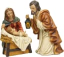 FADEDA Krippenfigur 3x Heilige Familie Holzoptik Bild 2