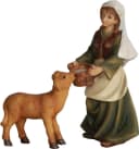 FADEDA Krippenfigur 2x Bäuerin mit Kalb 9 cm Bild 2