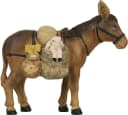FADEDA Krippenfigur Esel mit Schaf, Holzoptik Bild 2