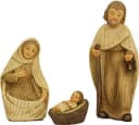 FADEDA Krippenfigur Set 4x Heilige Familie Modern Beizbraun Bild 2