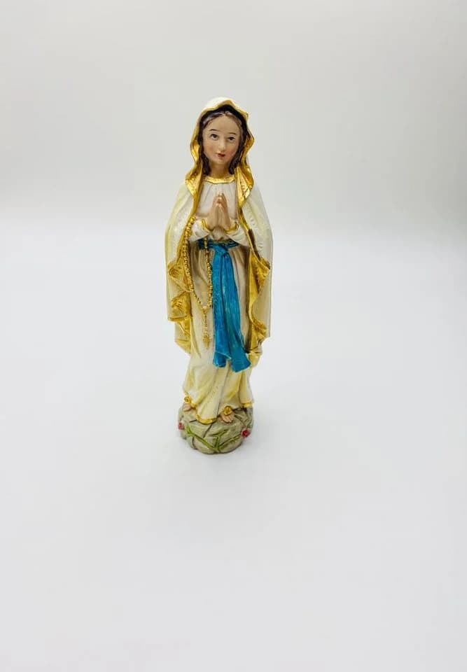 FADEDA Krippenfigur Madonna Lourdes Holzoptik