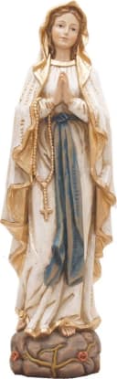 FADEDA Krippenfigur Madonna Lourdes Holzoptik Bild 2