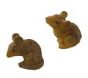 FADEDA Tierfigur 2x Mäuse Kunstguss Holzoptik Bild 2
