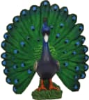 FADEDA Pfau Krippenfigur Kunstguss Holzoptik Bild 2