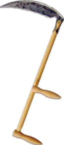 FADEDA Krippen-Zubehör Sense aus massivem Holz, braun, detailgetreu bemalt Bild 2