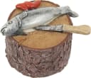 FADEDA Krippen-Zubehör Fisch auf Hackstock Bild 2