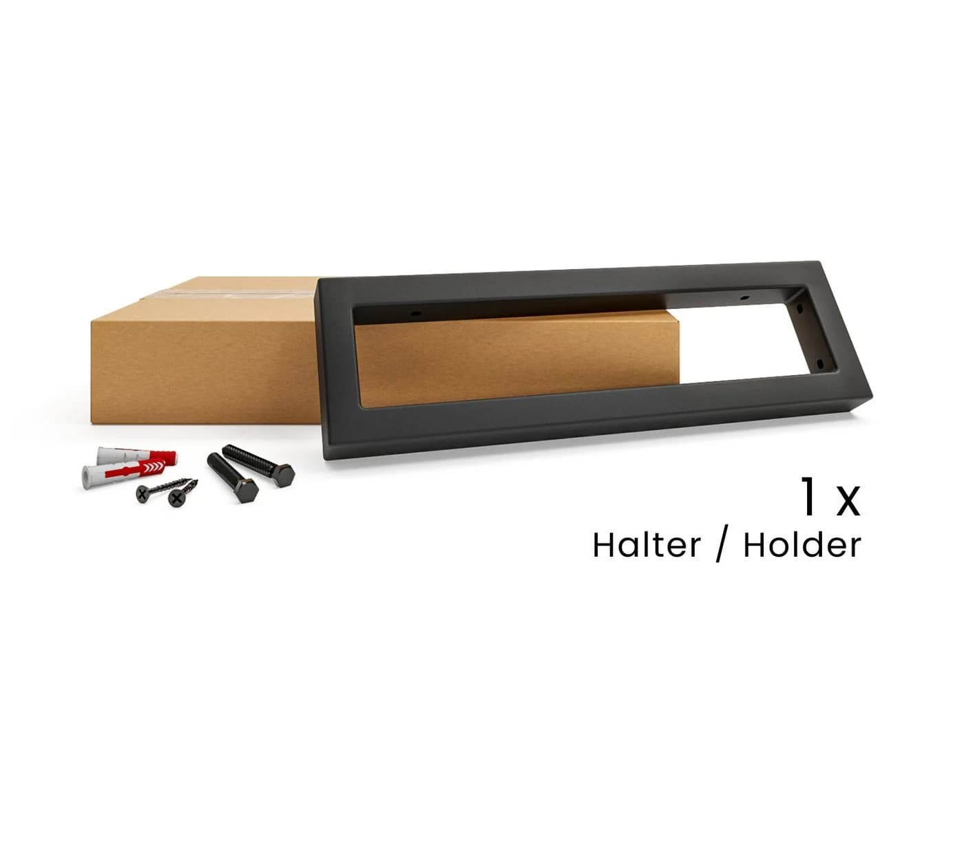 HEVVA Waschtischhalterung RHEIN Wandkonsole Schwarz 20-50 cm