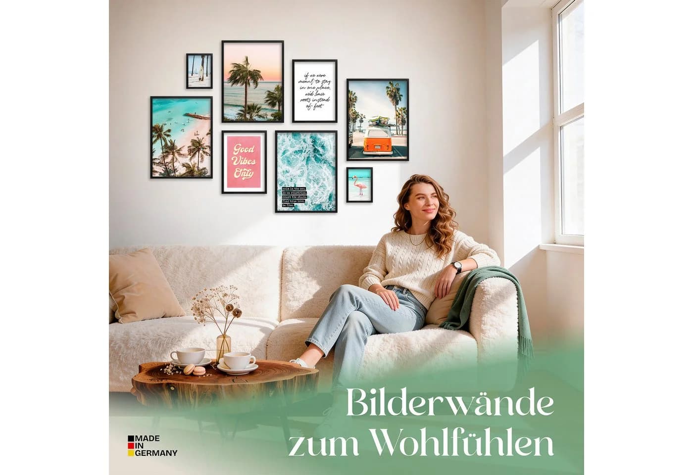 ARTFAVES Poster Set Summer Vibes 8-teilig Bunt Modern