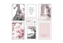 ARTFAVES Poster Set Spring in Paris 8-tlg. Rosa Schwarz Weiß Modern Bild 2