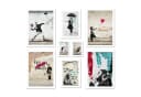 ARTFAVES Poster Set Banksy Street Art 8-tlg. Grau/Rosa/Grün Bild 2