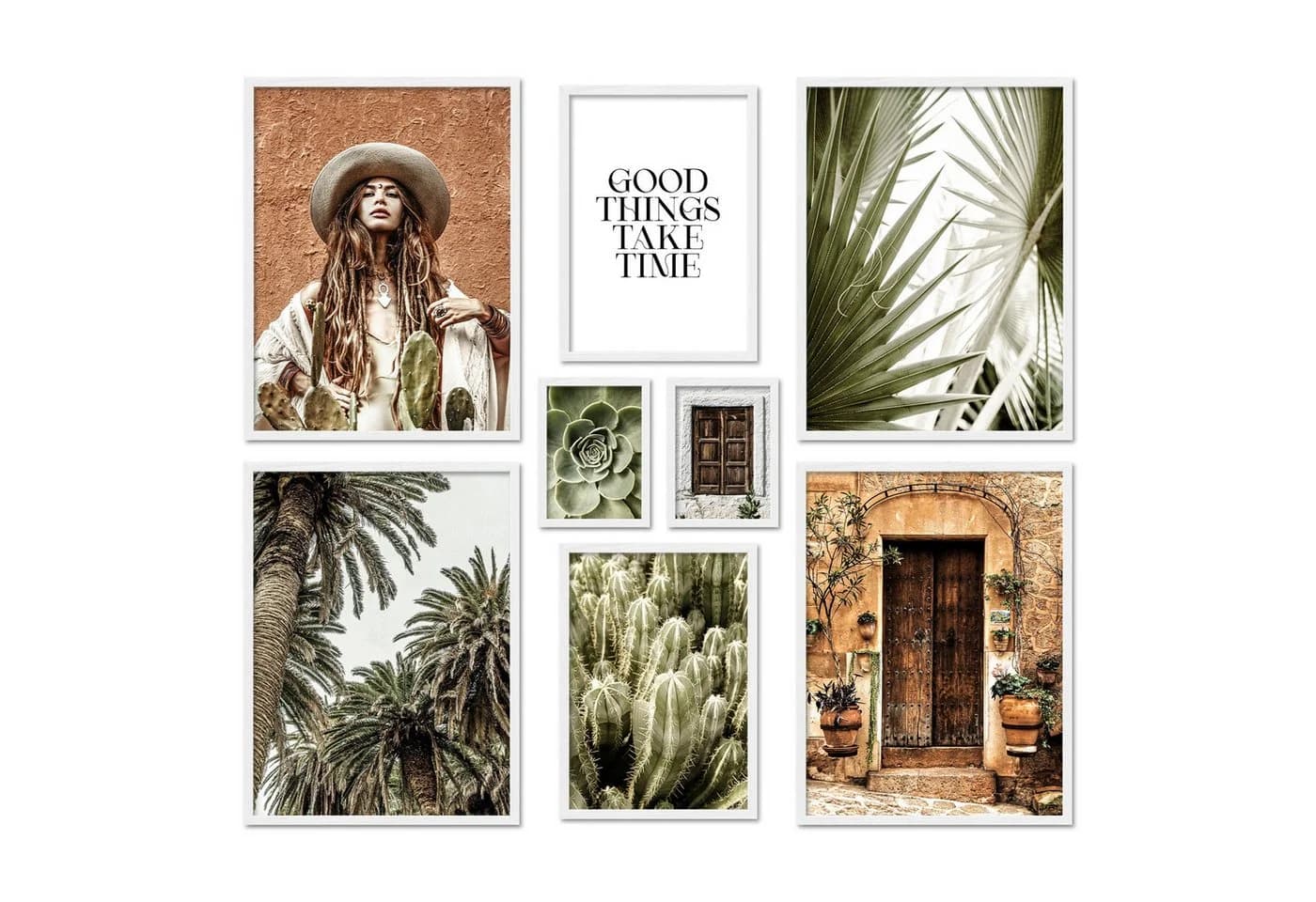 ARTFAVES Poster Set Botanical Dreams 8-tlg. Boho Wandbilder Grün/Terracotta - Bild 2