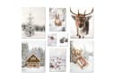 ARTFAVES Bilder-Collage Poster Set - Winter Wonderland Schnee Tiere Winter Deko Bild 2