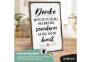ARTFAVES Holzbild Schild mit Spruch 'Denke an das was du hast' - Motivierend Bild 1