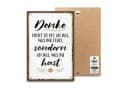ARTFAVES Holzbild Schild mit Spruch 'Denke an das was du hast' - Motivierend Bild 2