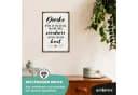 ARTFAVES Holzbild Schild mit Spruch 'Denke an das was du hast' - Motivierend Bild 3