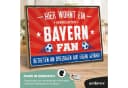 ARTFAVES Holzbild Schild Bayern Fan Spruch Wanddeko MDF Bild 1
