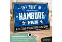 ARTFAVES Holzbild Verrückter HAMBURG Fan Spruch Wanddeko Bild 1