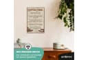 ARTFAVES Holzbild Schild mit Spruch Kaffee-Unser Kaffee Deko Bild 3