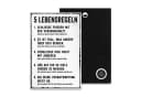 ARTFAVES Holzbild Holzschild mit Spruch - 5 Lebensregeln Bild 2