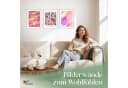 ARTFAVES Poster Set Abstract Dopamine Art Trio 3-tlg. Bunt Rosa Orange Modern Bild 1