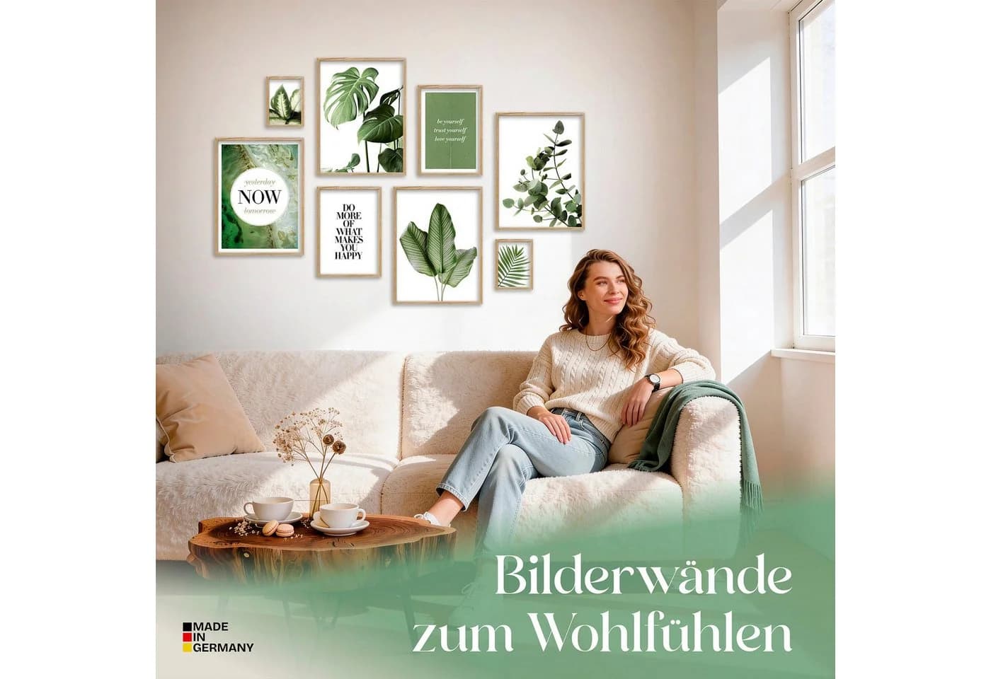 ARTFAVES Poster Set 8-tlg. Elegante Botanik Grün - Bild 3