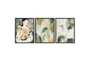 ARTFAVES Wandbilder Set 3-tlg. Abstract Green Elegance Poster Bild 2