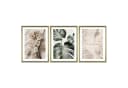 ARTFAVES Wandbilder Set 3-teilig Beige Grün Modern Bild 2