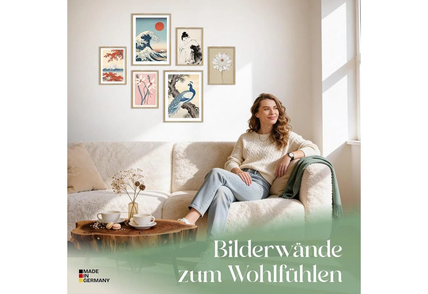 ARTFAVES Japan Bilder-Collage Set 6-teilig Wandbilder modern