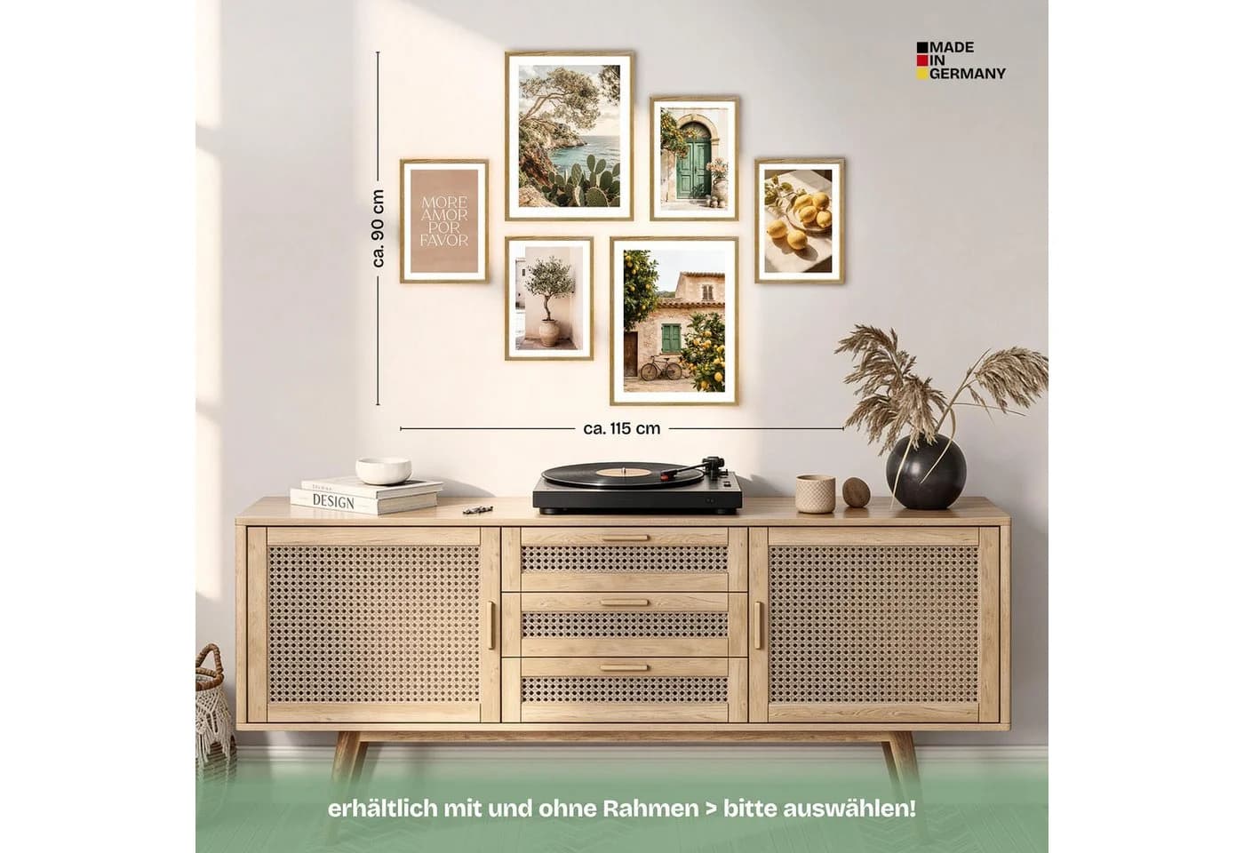 ARTFAVES Poster Set La Dulce Vida Española 6-tlg. Beige/Braun/Grün Modern - Bild 4