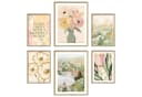 ARTFAVES Poster Set Abstract Green Art 6-teilig Modern Grün Beige Bild 2