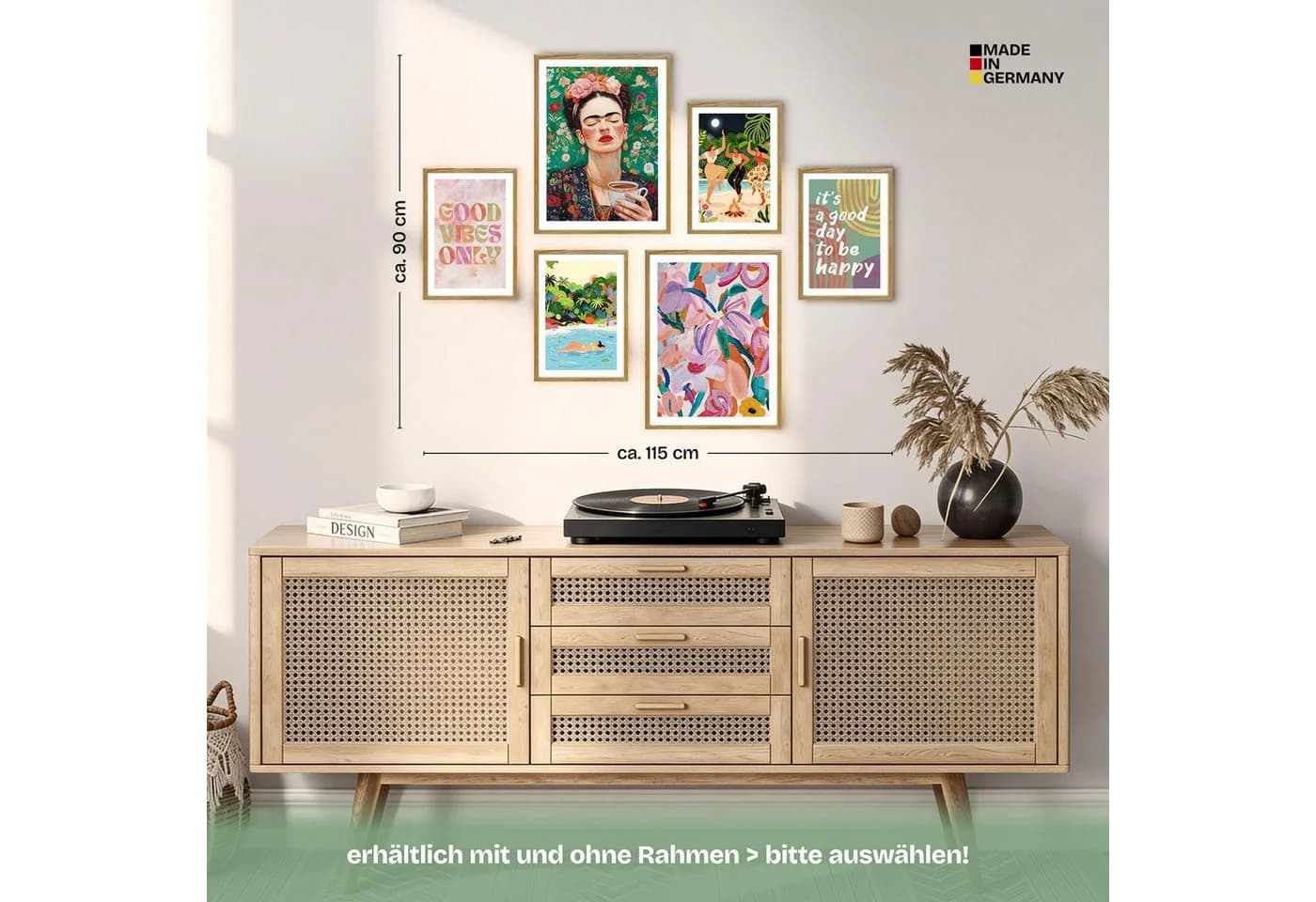ARTFAVES Poster Set Mixed Arts 6-tlg. Bunt Abstrakt Boho - Bild 4