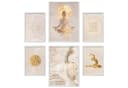 ARTFAVES Poster Set Yoga Spirit 6-tlg. Beige/Gold Wandbilder Collage Bild 2