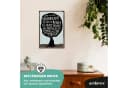 ARTFAVES Holzbild Schild mit Spruch Freundschaft ist wie ein Baum Bild 3