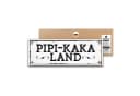 ARTFAVES Holzbild Schild mit Spruch PIPI-KAKA-LAND Bad Badezimmer WC Toilette Bild 2