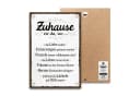 ARTFAVES Holzbild Spruch „ZUHAUSE IST DA WO“ Dekoschild Bild 2