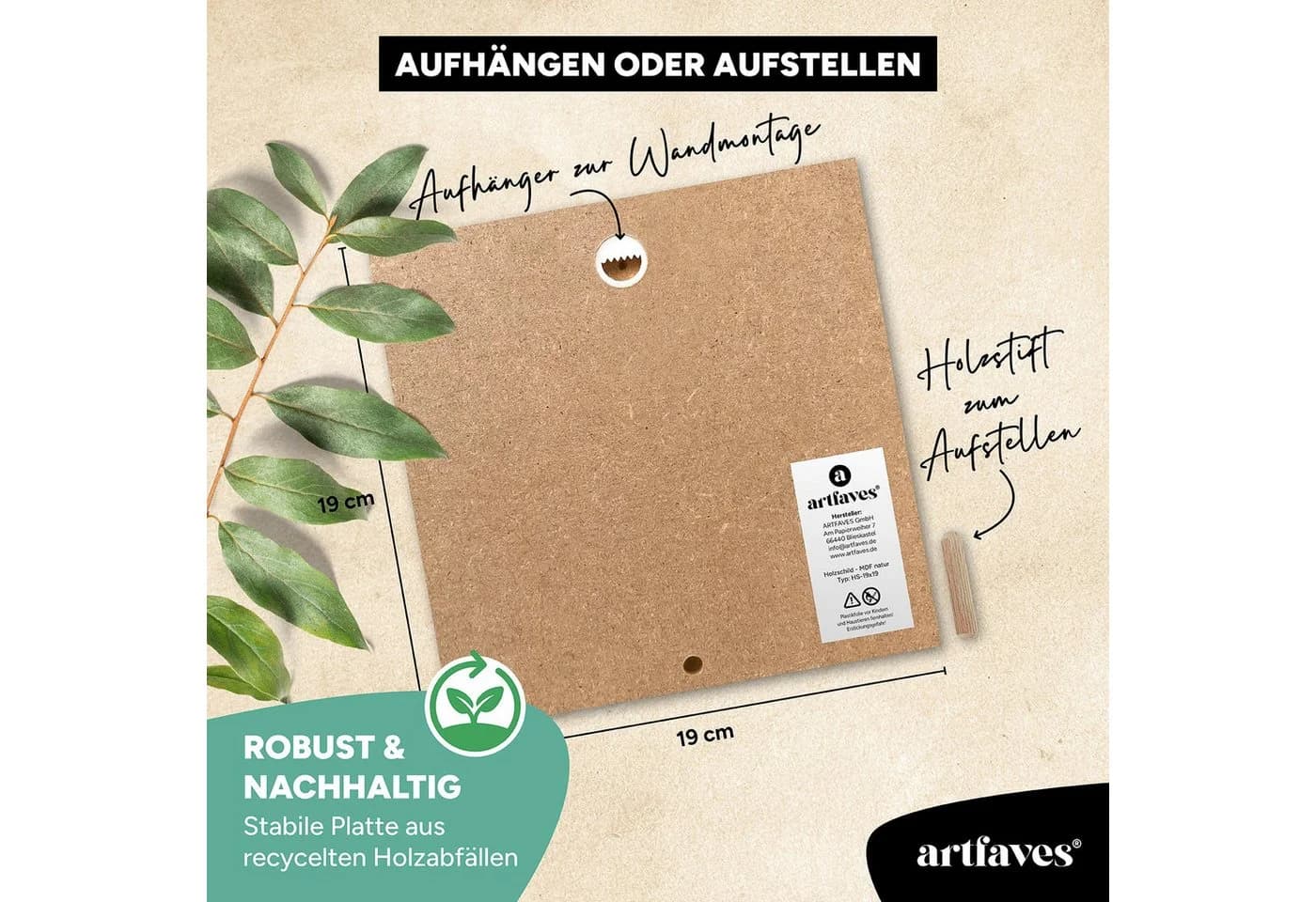 ARTFAVES Dekoschild Spruch Bitte im Sitzen Pinkeln Holz - Bild 5