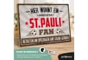 ARTFAVES Holzbild Schild ST.PAULI Fan Spruch Herz Bild 1