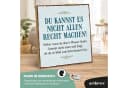 ARTFAVES Holzbild Schild mit Spruch - Du kannst es nicht allen recht machen Bild 1