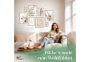 ARTFAVES Bilder-Collage Poster Set 8-tlg. Beige/Braun Trockenblumen Scandi Boho Bild 3