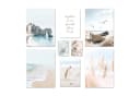ARTFAVES Poster Set North Sea Magic 8-tlg. Maritim Modern Hellblau Beige Bild 2