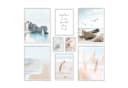 ARTFAVES Poster Set North Sea Magic 8-tlg. Maritim Modern Hellblau Beige Bild 4
