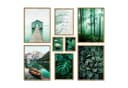 ARTFAVES Bilder-Collage Poster Set Petrol Nature 8 Stk Bild 1