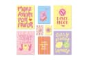 ARTFAVES Poster Set 8-tlg. Bunt Modern Typografie Dopamine Decor Bild 2