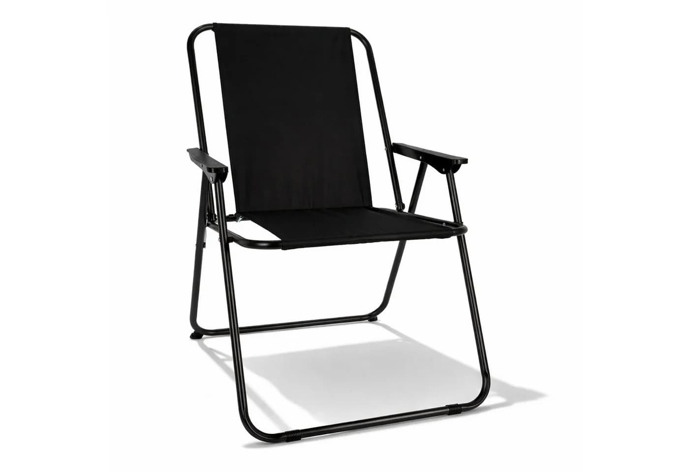 Mojawo Klappstuhl Campingstuhl Schwarz Metall - Bild 2