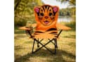 Mojawo Kinder Klappstuhl Orange Tiger Motiv mit Getränkehalter & Tasche Bild 1